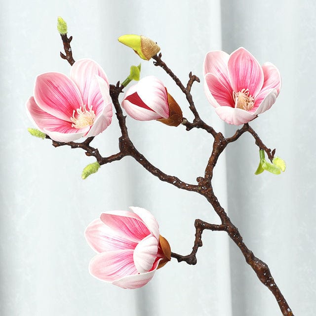 Frendorf | Künstliche 3 Köpfe Magnolienblumen