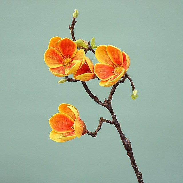 Frendorf | Künstliche 3 Köpfe Magnolienblumen