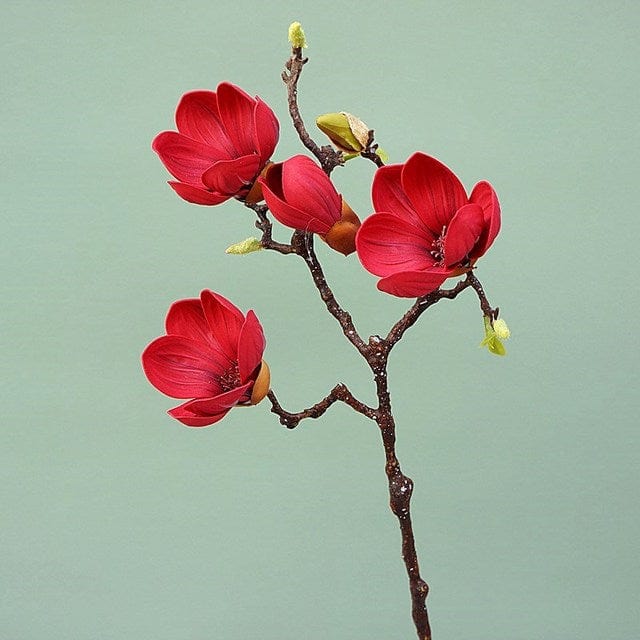 Frendorf | Künstliche 3 Köpfe Magnolienblumen