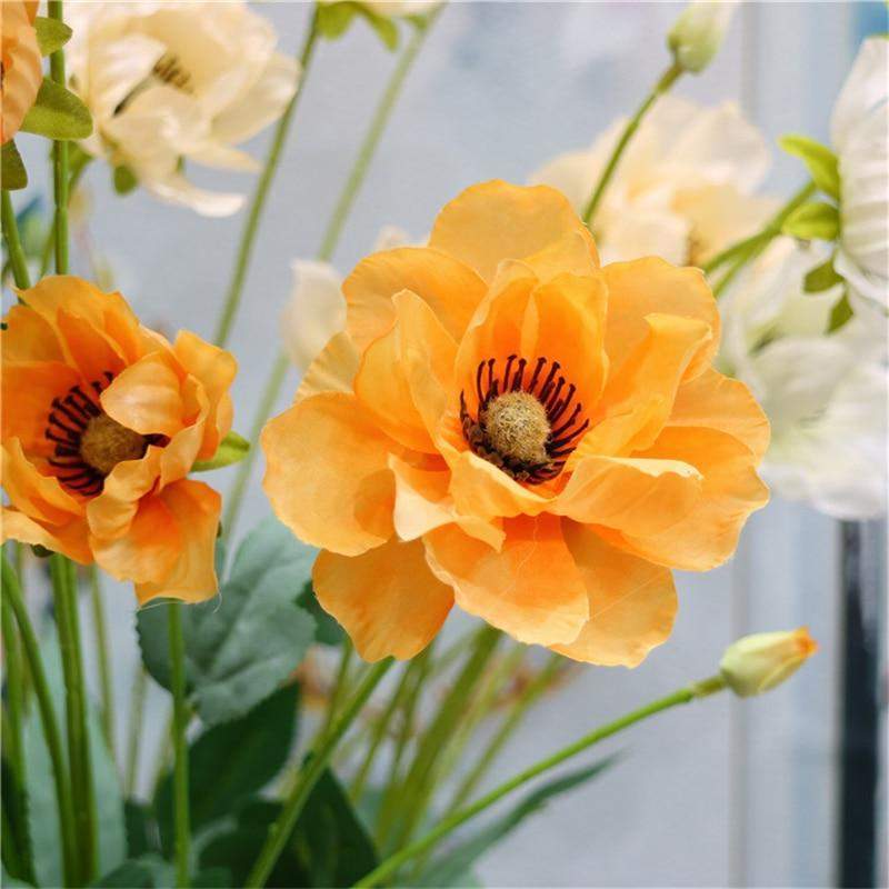 Frendorf | Künstliche 8 Zweig Mohnseidenblume