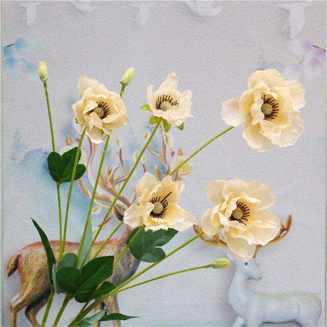 Frendorf | Künstliche 8 Zweig Mohnseidenblume
