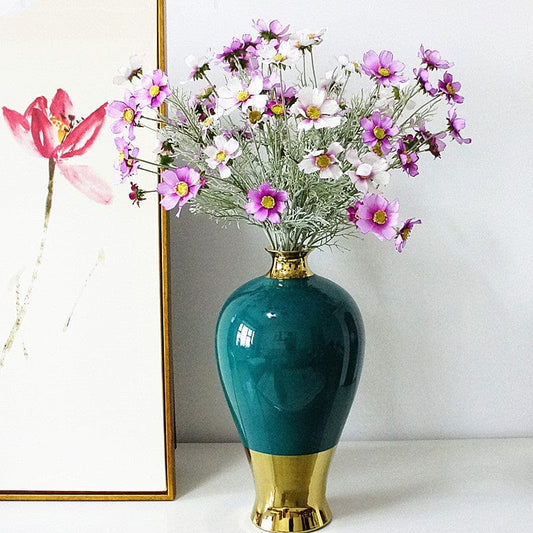 Frendorf | Künstliche 8 Köpfe Chrysanthemenblume