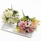 Frendorf | Künstlicher Blumenstrauß aus Rose + Chrysantheme