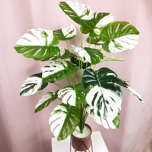Frendorf | Künstliche weiße Monstera-Palme