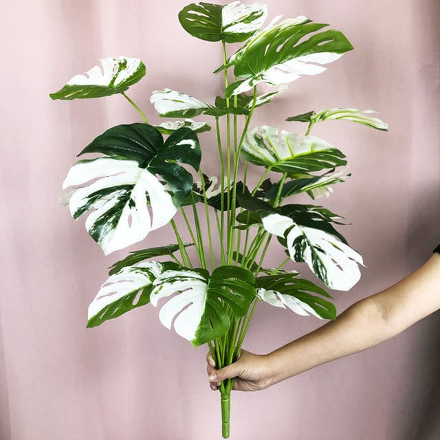 Frendorf | Künstliche weiße Monstera-Palme