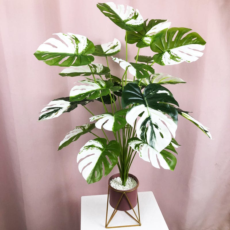 Frendorf | Künstliche weiße Monstera-Palme