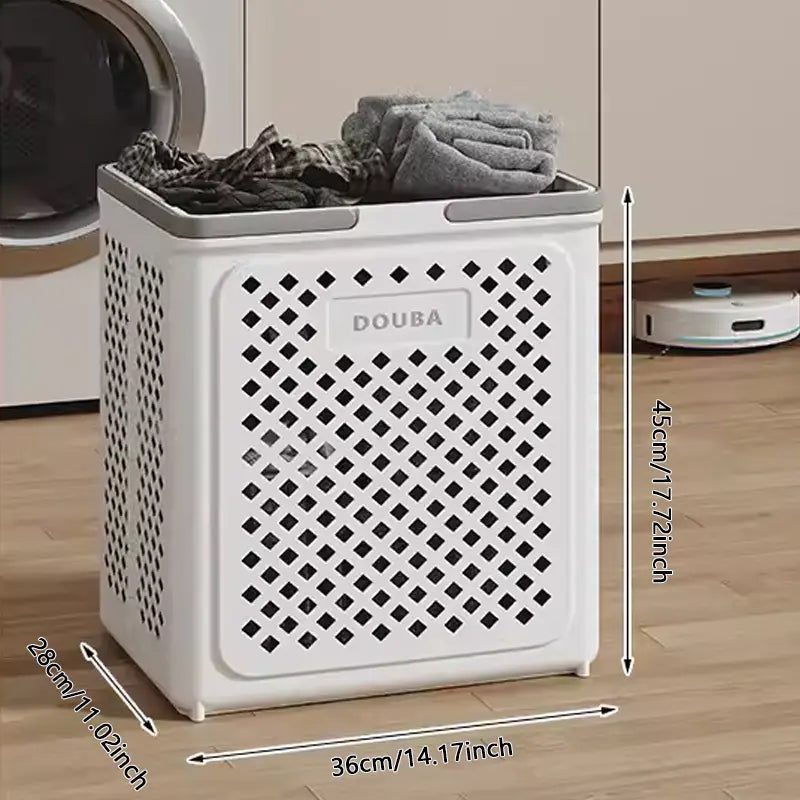 Frendorf | Aufklappbarer Wäschekorb mit Rollen | Faltbarer Wäschekorb 30L 45L 54L