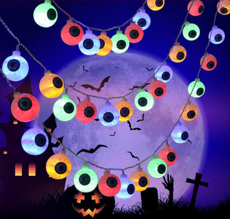 Frendorf | Augapfel LED-Lichtkabel | Halloween Dekoration