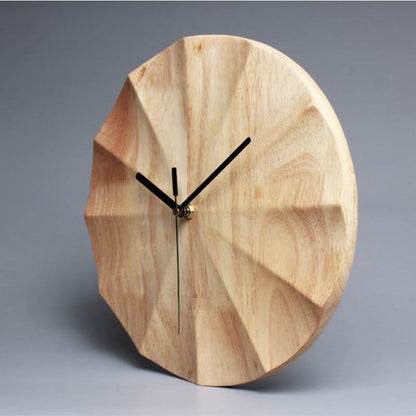 Frendorf | AuraClock | Wanduhr Modern 30 cm Holz Rund Bamboe