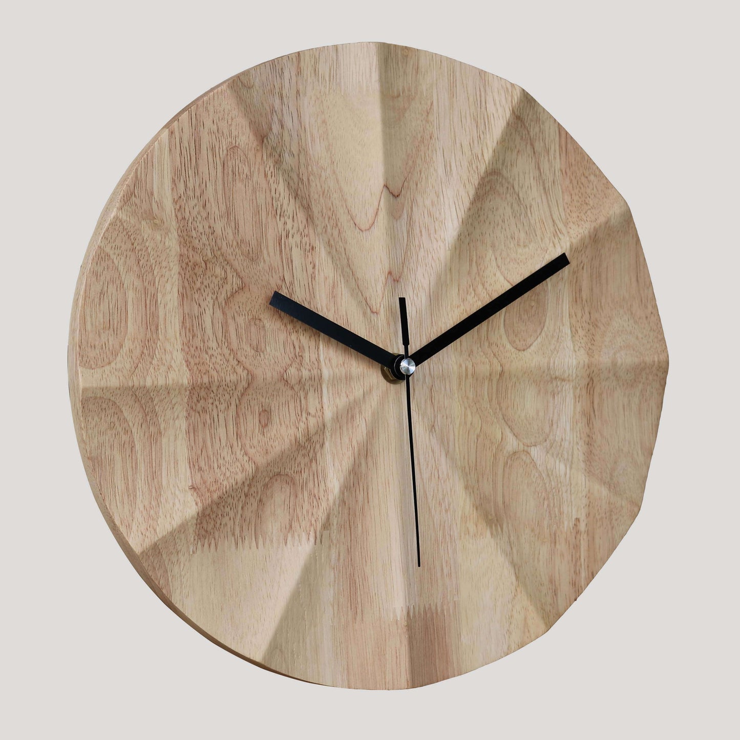 Frendorf | AuraClock | Wanduhr Modern 30 cm Holz Rund Bamboe