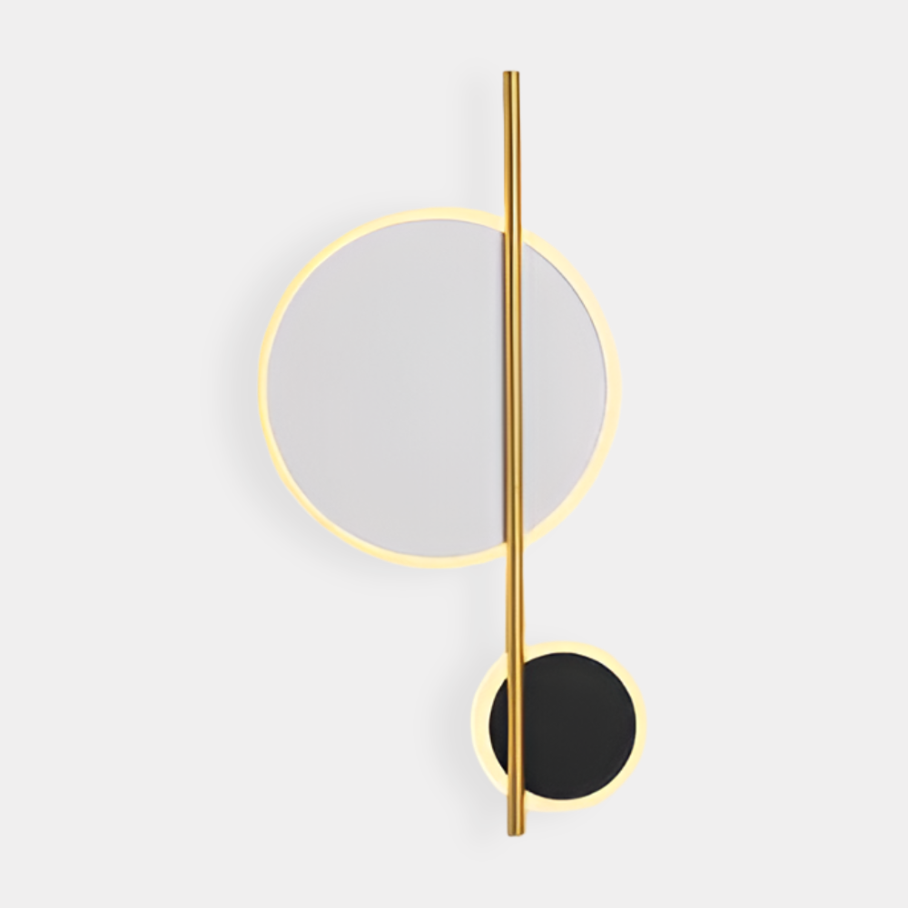 Frendorf | AuraRings - Minimalistische runde LED-Wandleuchte aus Metall