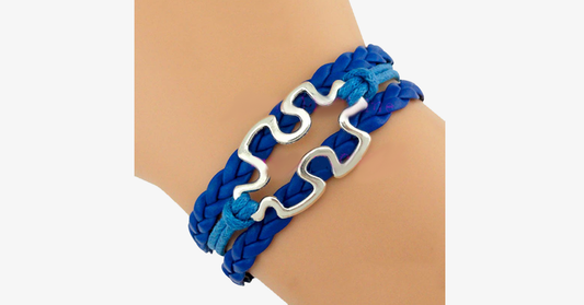 Frendorf | Autismus Bewusstsein Puzzle Stück Armband