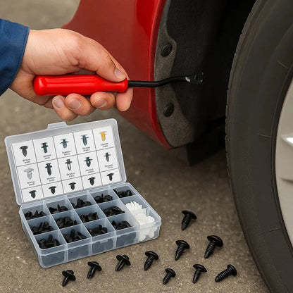 Frendorf | Auto-Befestigungsset mit Clips & Werkzeug für Reparaturen