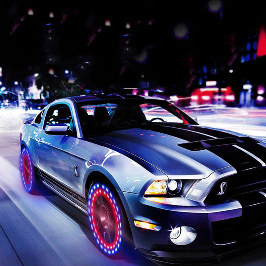 Frendorf | Auto-beleuchtende Solar RGB LED Auto Reifen Licht