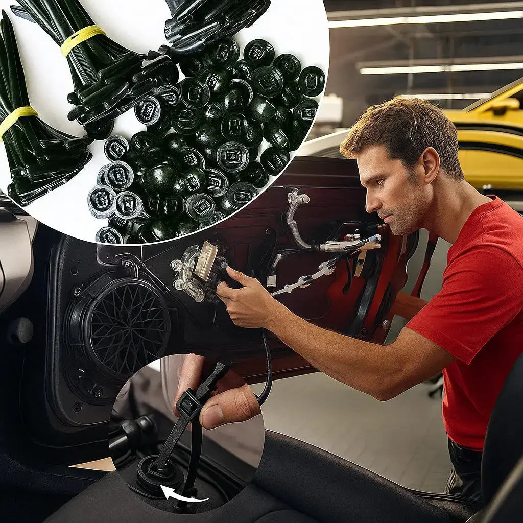 Frendorf | Auto-Kabelbinder-Schnallen – Werkzeuglose Befestigung