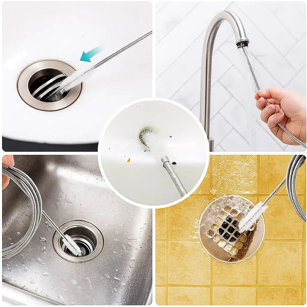 Frendorf | Auto-Rillen- und Abflussreiniger – Mit flexibler Bürste & starkem Griff