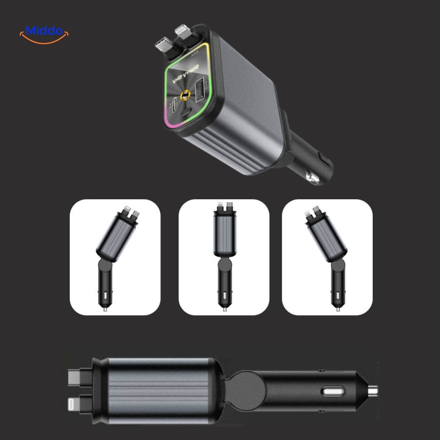 Frendorf | 120W | 4-in-1 Ladegerät, Super-Schnell, RGB Sternenhimmel!