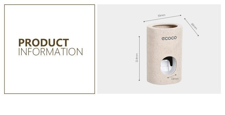 Frendorf | Automatischer Zahnpasta-Spender Staubdichter Zahnbürstenhalter Wandmontage Ständer Badezimmerzubehör Set Zahnpasta-Ausdrücker Zahn