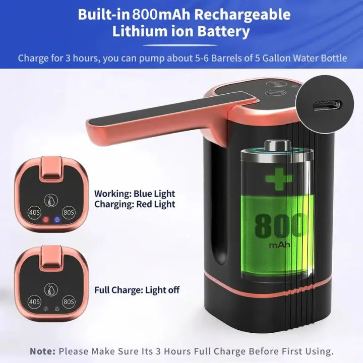 Frendorf | Automatische Wasserflaschenpumpe – Hygienisch, leicht & akkubetrieben