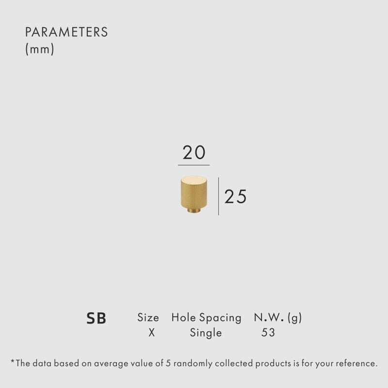 Frendorf | Avery Messing Möbelgriff | Schrankgriff für Küchenschränke