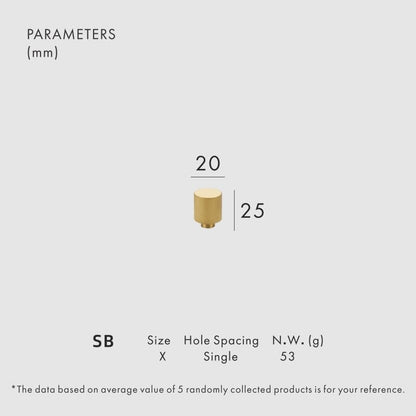 Frendorf | Avery Messing Möbelgriff | Schrankgriff für Küchenschränke