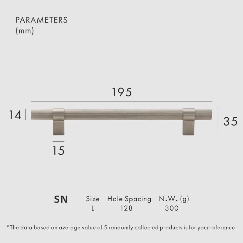 Frendorf | Avery Messing Möbelgriff | Schrankgriff für Küchenschränke