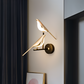 Frendorf | Aves Glow - Goldener Vogel Drehbare Wandleuchte - Dekorative Wandleuchte LED