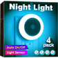 Nachtlichter Stecker in die Wand [4Pack], Nachtlicht mit Lichtsensoren, LED Nachtlicht für das Kinderzimmer, Baby Nachtlicht, Badezimmer Nachtlicht, Treppenlichter, Flurlicht