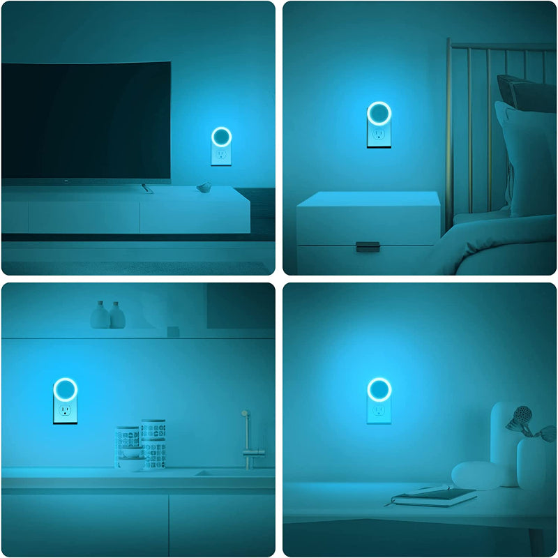 Nachtlichter Stecker in die Wand [4Pack], Nachtlicht mit Lichtsensoren, LED Nachtlicht für das Kinderzimmer, Baby Nachtlicht, Badezimmer Nachtlicht, Treppenlichter, Flurlicht