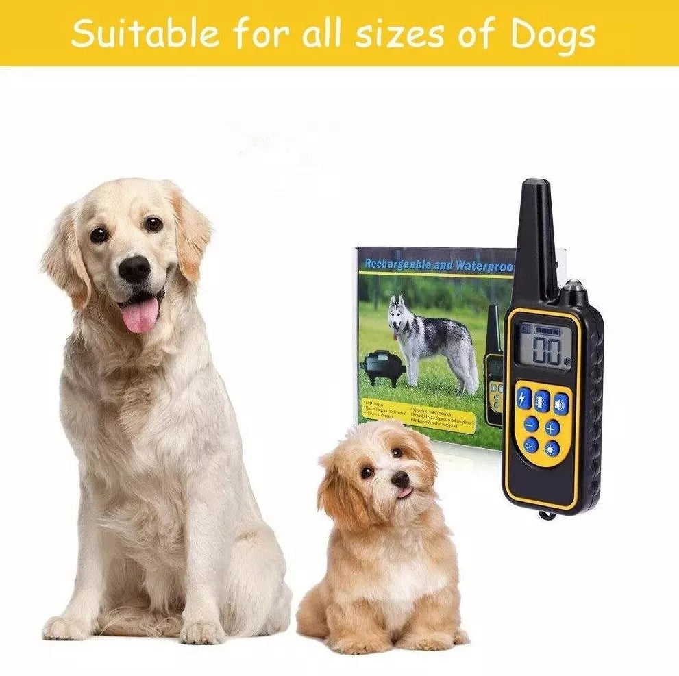Frendorf | 2600ft Elektronisches Hundetraining Halsband Wasserdicht Haustier Fernbedienung