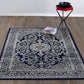 Frendorf | MarineCharm Oriental Teppich | Navy & Elfenbein | Pflegeleicht & Weich | Wohnzimmer & Flur