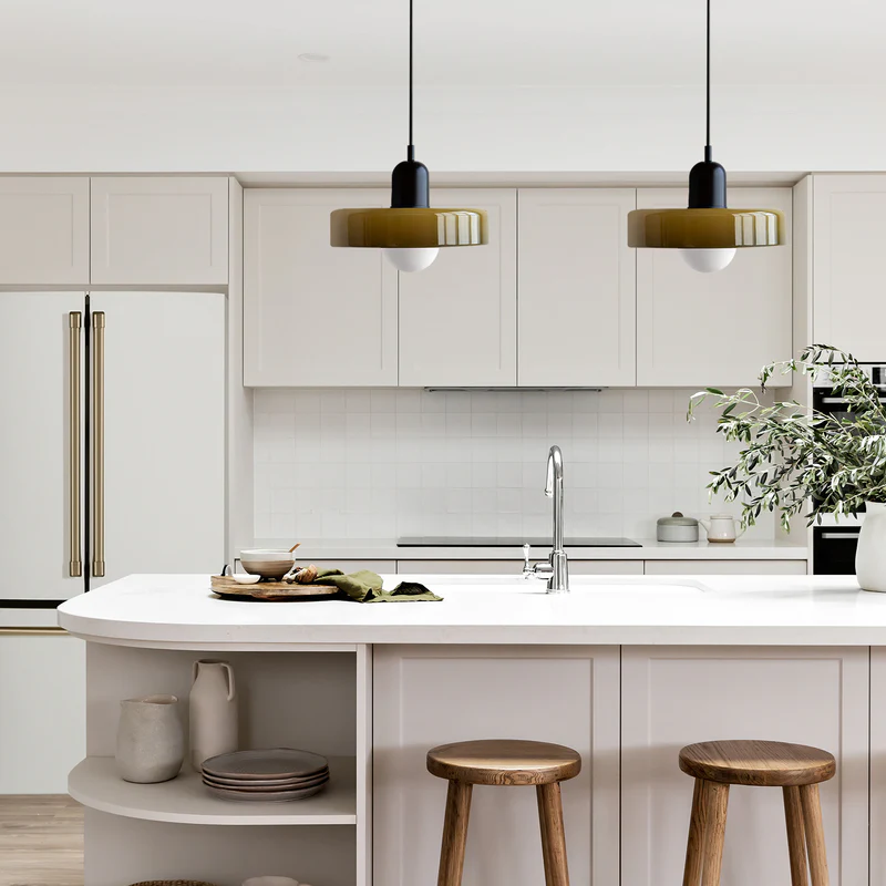 Frendorf | Bauhaus inspiriertes farbenfrohes Glas Pendelleuchte