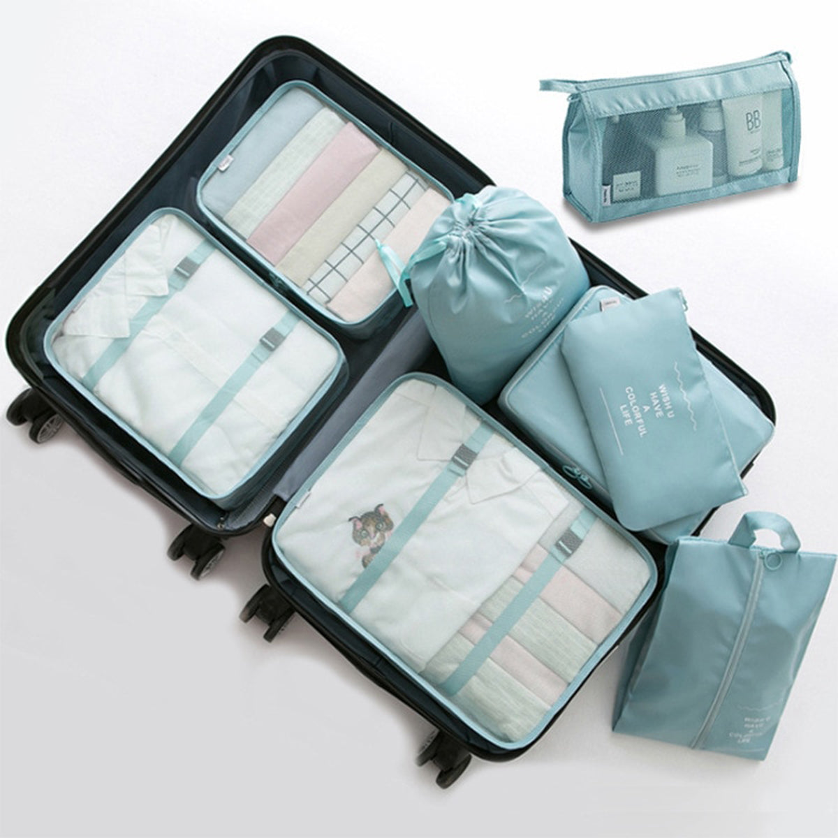 Frendorf | Backy -  8er-Set Reisetaschen-Organizer