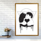 Cosmic Love B&W Kunstdruck