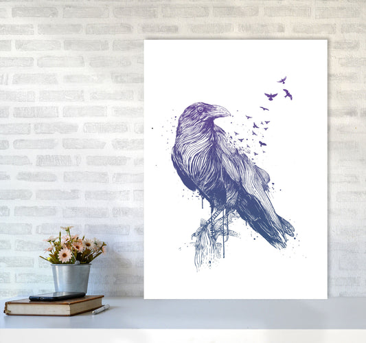 Geboren um frei zu sein Raven Tier Kunst Druck