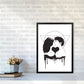 Cosmic Love B&W Kunstdruck