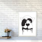 Cosmic Love B&W Kunstdruck
