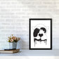 Cosmic Love B&W Kunstdruck