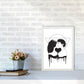 Cosmic Love B&W Kunstdruck