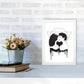 Cosmic Love B&W Kunstdruck