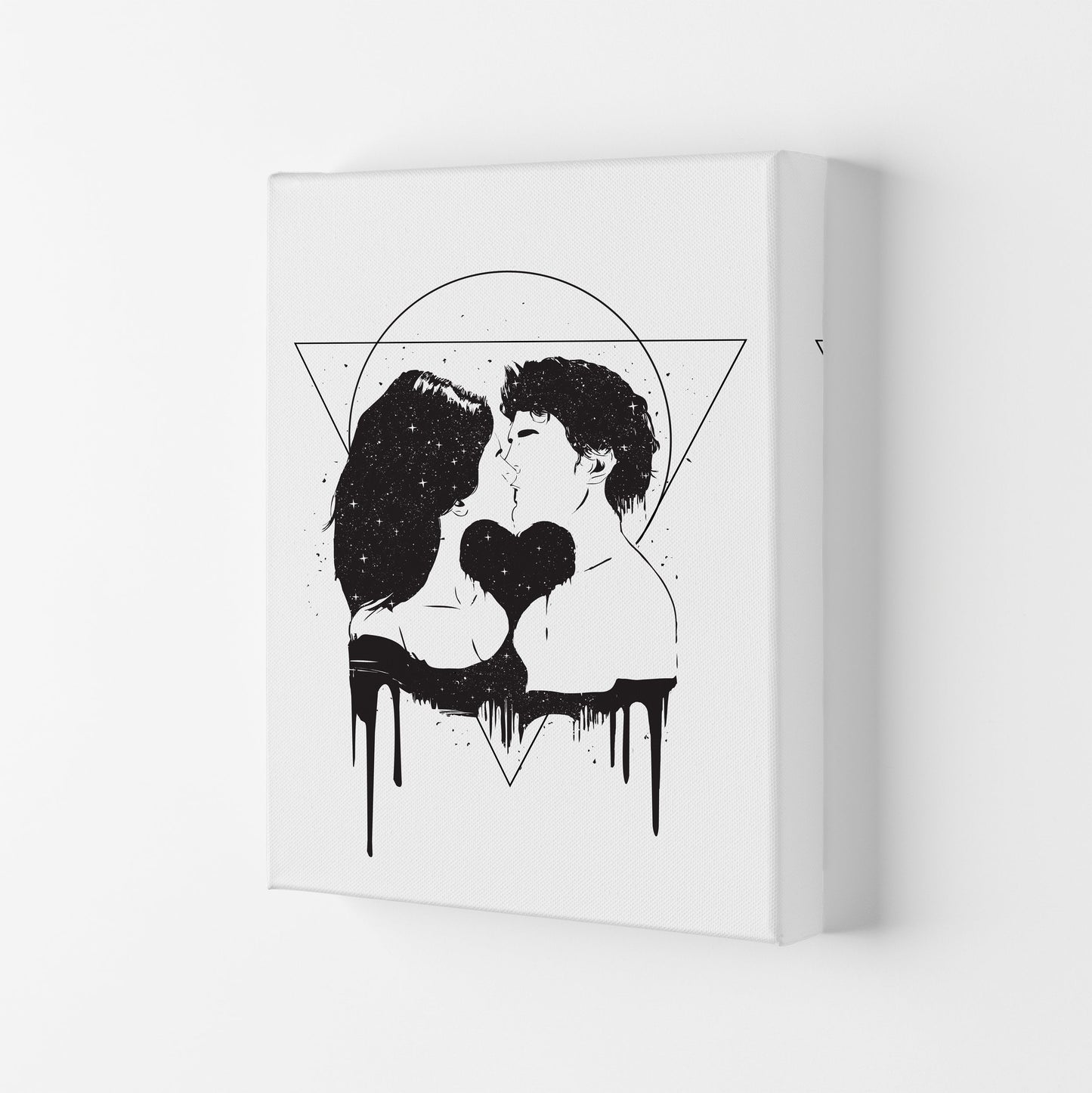 Cosmic Love B&W Kunstdruck