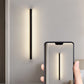 Moderner Minimalistischer Aluminium-Eisen Lange Streifen LED-Wand-Sconce-Lampe Für Wohnzimmer