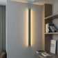 Moderner Minimalistischer Aluminium-Eisen Lange Streifen LED-Wand-Sconce-Lampe Für Wohnzimmer