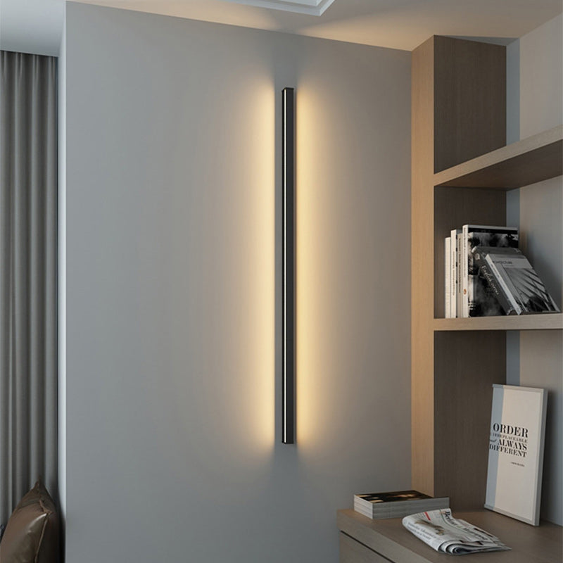 Moderner Minimalistischer Aluminium-Eisen Lange Streifen LED-Wand-Sconce-Lampe Für Wohnzimmer