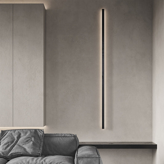 Moderner Minimalistischer Aluminium-Eisen Lange Streifen LED-Wand-Sconce-Lampe Für Wohnzimmer