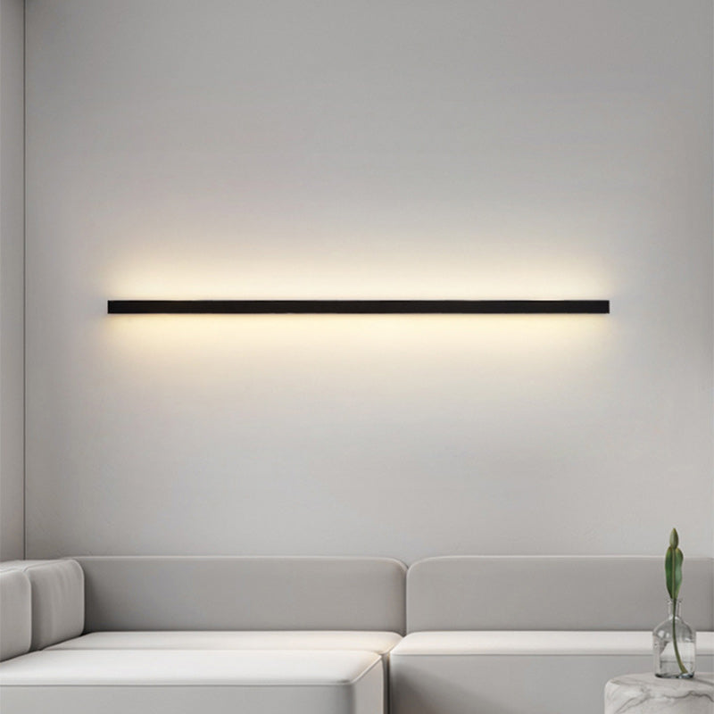 Moderner Minimalistischer Aluminium-Eisen Lange Streifen LED-Wand-Sconce-Lampe Für Wohnzimmer