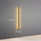 Moderner Minimalistischer Aluminium-Eisen Lange Streifen LED-Wand-Sconce-Lampe Für Wohnzimmer