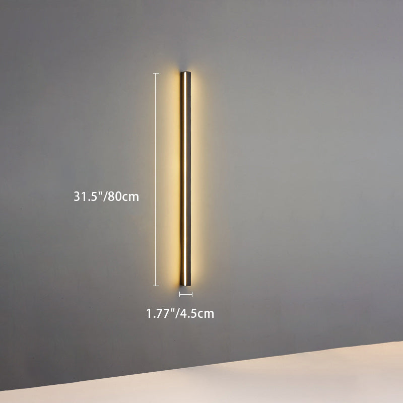 Moderner Minimalistischer Aluminium-Eisen Lange Streifen LED-Wand-Sconce-Lampe Für Wohnzimmer