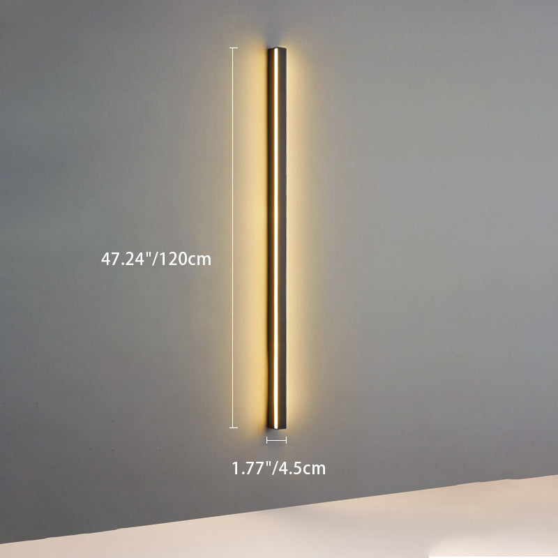 Moderner Minimalistischer Aluminium-Eisen Lange Streifen LED-Wand-Sconce-Lampe Für Wohnzimmer