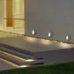 Moderne Art Deco Runde Quadratische Aluminium Wasserdichte LED Wandleuchte Für Flure